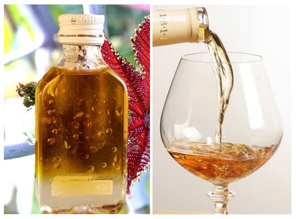 Cognac and castor oil against parasites
