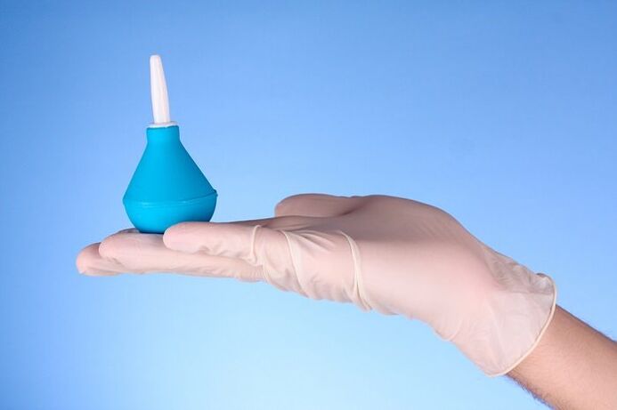 Garlic enema against parasites