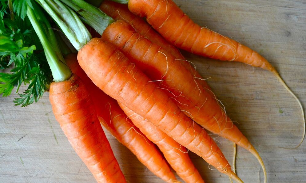 Carrots to remove parasites