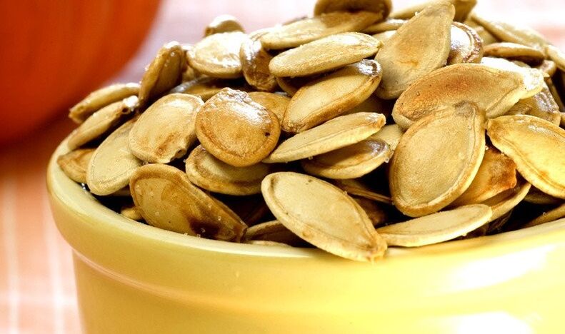 Pumpkin seeds against worms